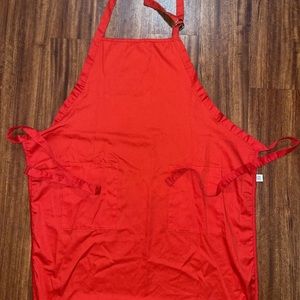 Red Kitchen Apron • Only Worn Once • Perfect Condition • Two Front Pockets !!!